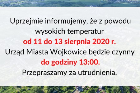 Urząd Miasta: zmienione godziny pracy