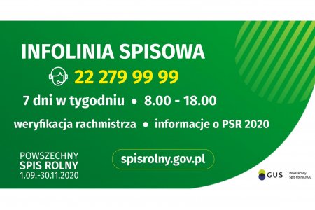 Spis Rolny: Infolinia spisowa