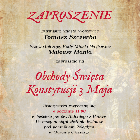 Obchody Święta Konstytucji 3 Maja 